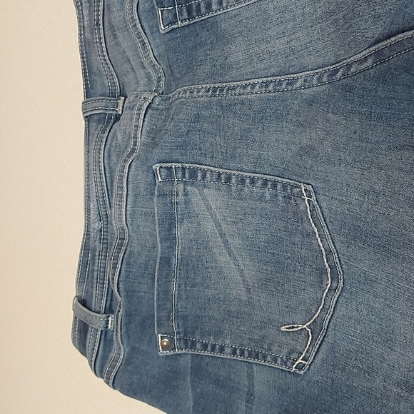 Inc jeans straight leg high rise comfy true blue - Picture 3 of 4